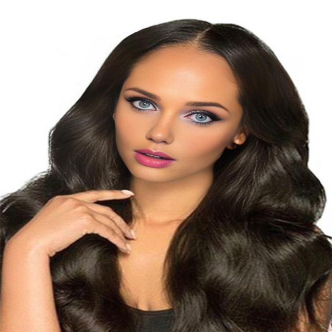 16/18/20/22/24 Inches Women Body Wave Bundles Natural Looking High Temperature Fiber Black Long Wavy Hair Bundles Synthetic Hair Extension 