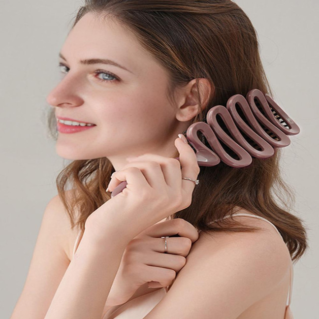 Boar Bristle Hair Brush Portable Anti-static Vented Hair Paddle Brush Women Scalp Massage Hair Voluming Styling Detangling Comb 