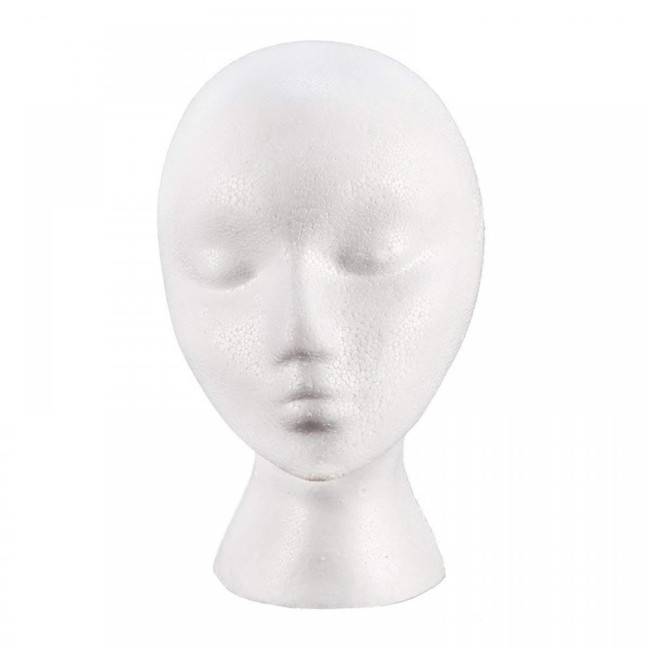 Foam Mannequin Head Reusable Head Model Mannequin Head Wig Holder Cap Display Stand for Salon Home Foam Mannequin Head Reusable Head Model Mannequin Head Wig Holder Cap Display Stand for Salon Home