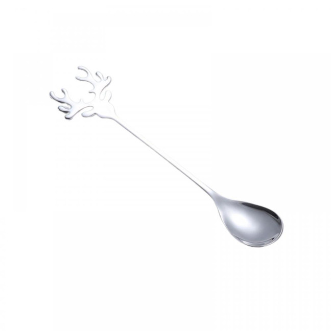 Deer Head Shape Stirring Spoon Multifunction Safe 304 Stainless Steel Spoon for Home